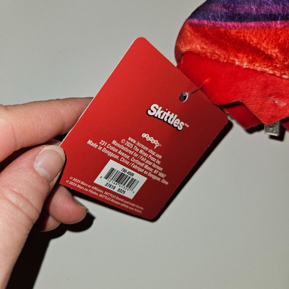 NEW Skittles Plush Candy Toy 13" Wide Includes 4 Mini Plush Pillow Decor - Picture 5 of 10